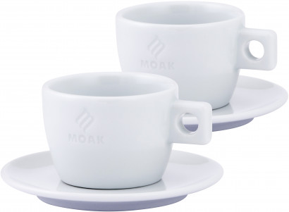 Moak Uno - Café crème - 6 tasses avec soucoupe
