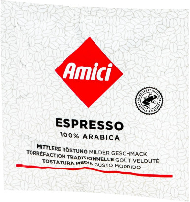 Amici Servings - Espresso - 18 dosettes E.S.E.
