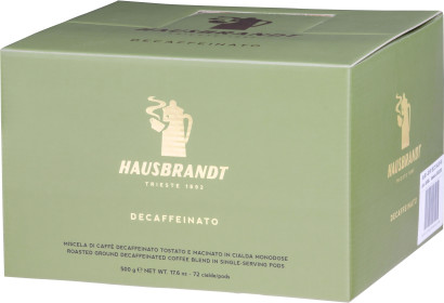 Hausbrandt - Decaffeinato - 72 dosettes E.S.E.