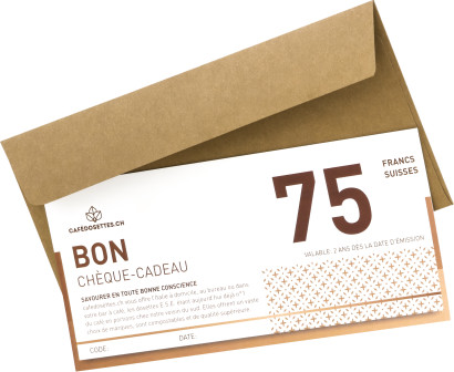 Chèque-cadeau - avec enveloppe - 75 francs