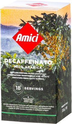 Amici Servings - Decaffeinato - 18 dosettes E.S.E.