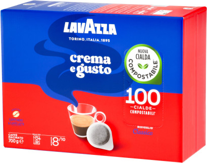 Lavazza - Crema e Gusto - 100 dosettes E.S.E.
