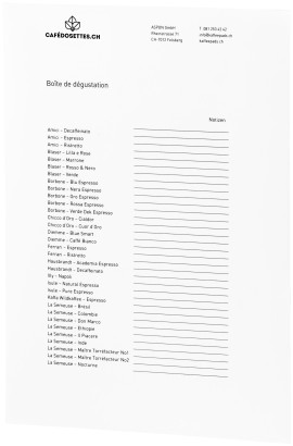 Boîte de dégustation - Café crème - TRE