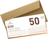 Chèque-cadeau - avec enveloppe - 50 francs Chèque-cadeau - avec enveloppe - 50 francs
