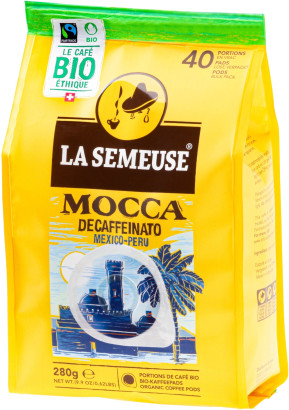 La Semeuse - Mocca Decaffeinato - 40 dosettes E.S.E. (sachet)