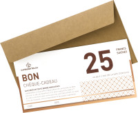 Chèque-cadeau - avec enveloppe - 25 francs Chèque-cadeau - avec enveloppe - 25 francs