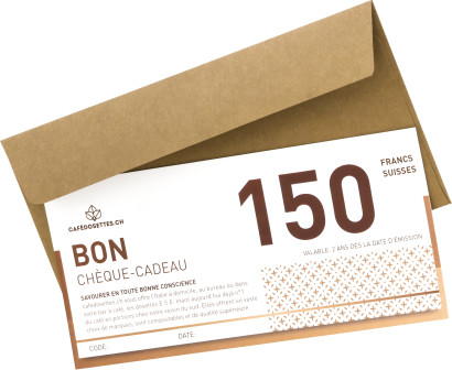 Chèque-cadeau - avec enveloppe - 150 francs