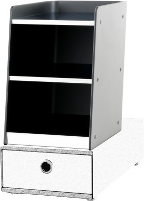 Facotec - Étagère à tasses avec fonction de chauffage